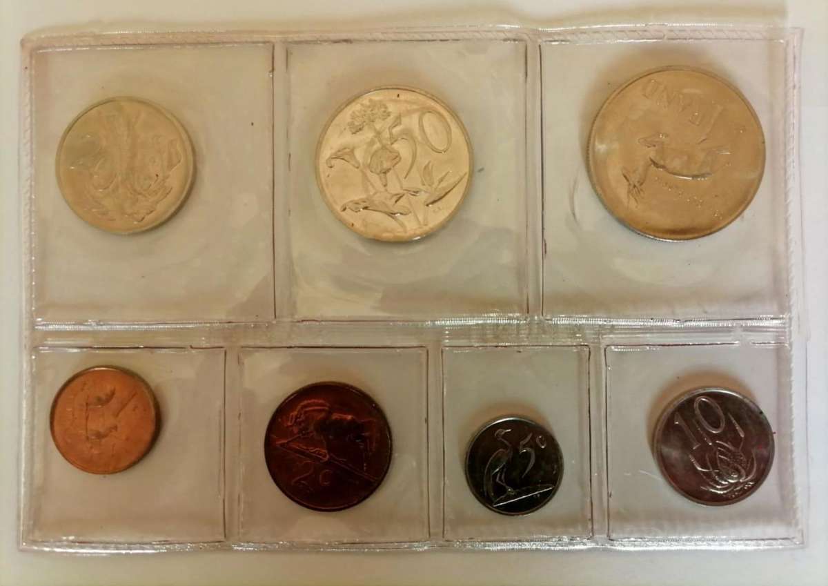 1986 South African Proof Coin Set  Complete 7-Coin Collection