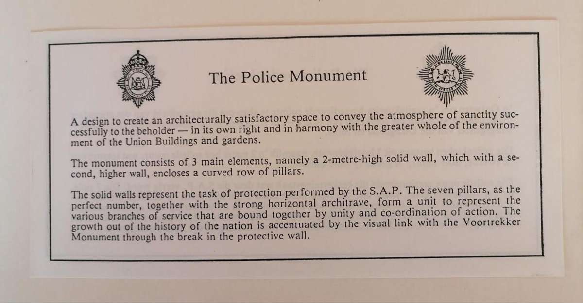 Police 1913 - 1983 Official 70th Anniversary Cover | R2 Union Buildings Stamp