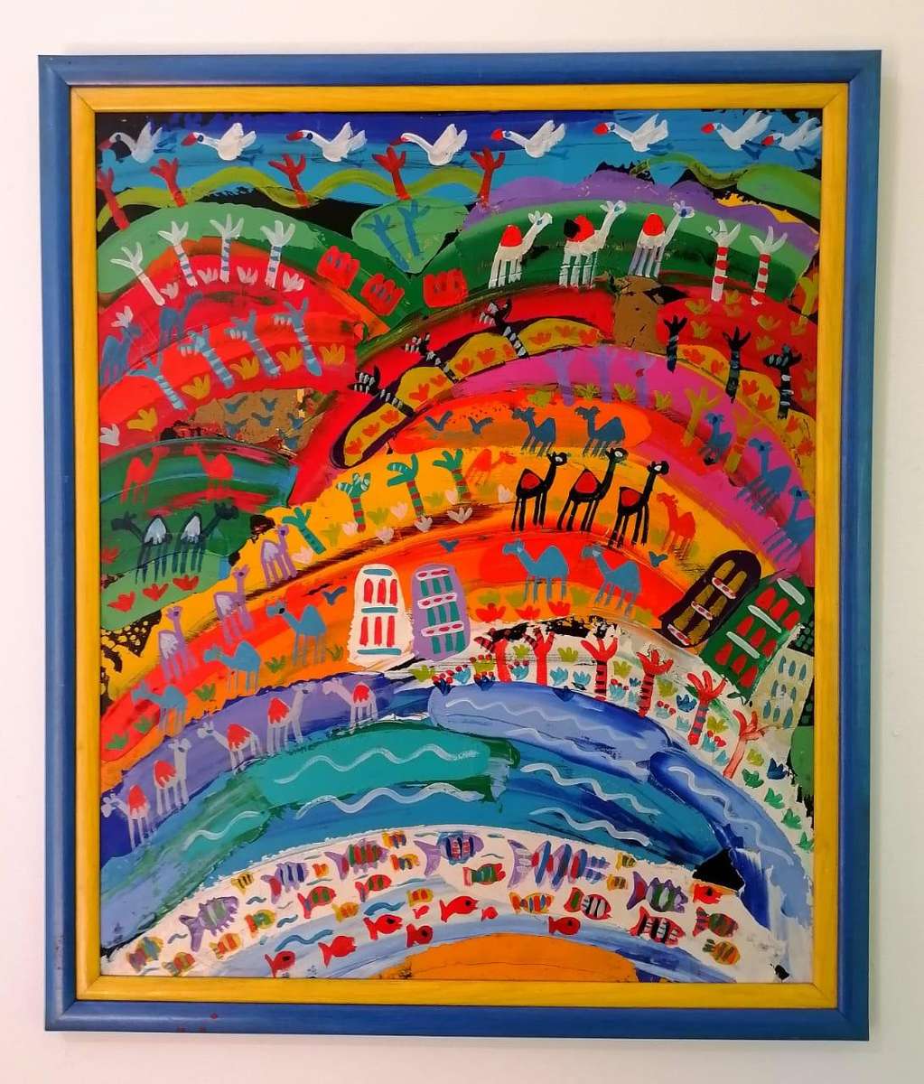 On Auction!!! Elwin Buchel Acrylic Painting