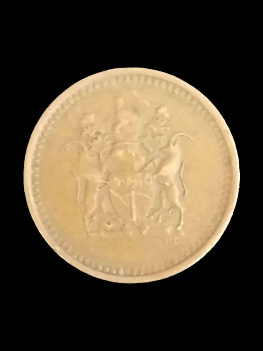 1973 Rhodesia 1 Cent Coin  Bronze  Historic Collectible