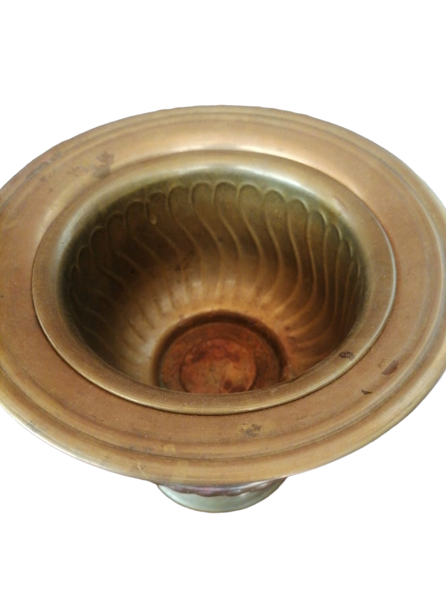 Vintage Brass Spittoon / Decorative Urn - 210mm x 210mm