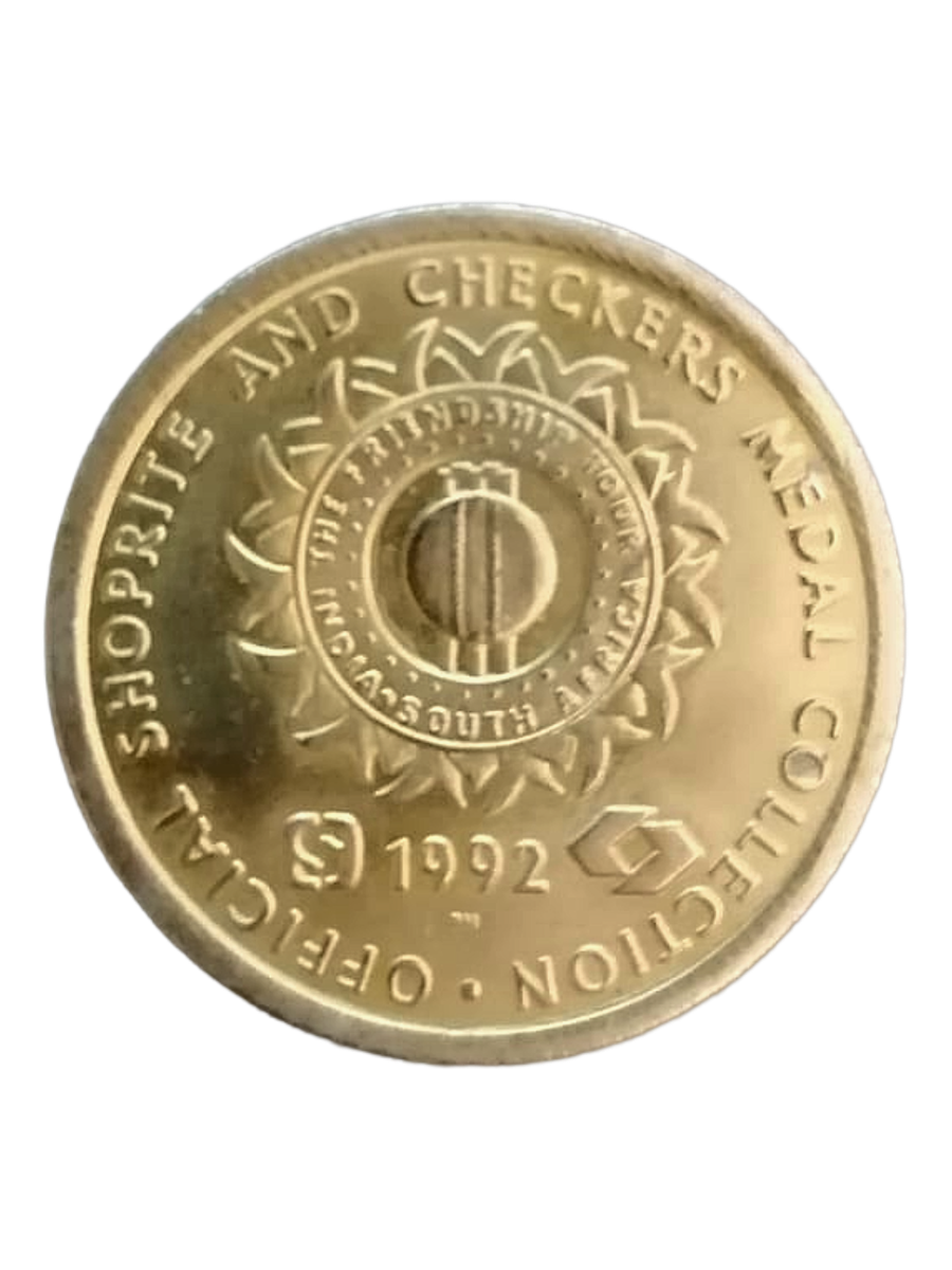 1992 Jonty Rhodes Commemorative Coin  Official Shoprite & Checkers Cricket Collection