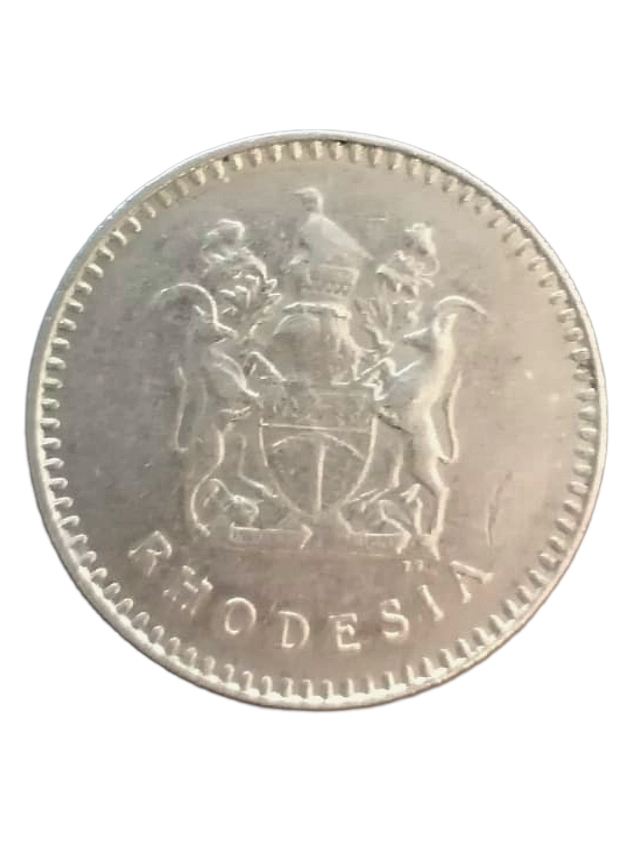 Rhodesia 1977 20 Cents Coin  Historical Collectible