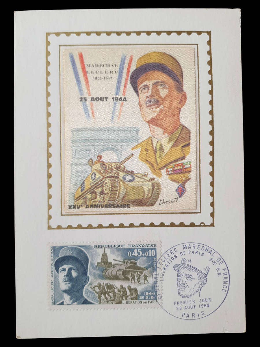 1969 France Liberation of Paris FDC  General Leclerc