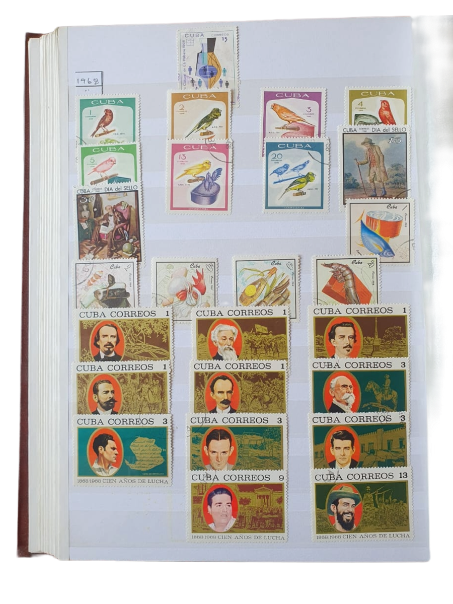 Cuba Stamp Collection in 48-page Stockbook (mostly full)  1855 - 2000  Spanish Colony to Republic