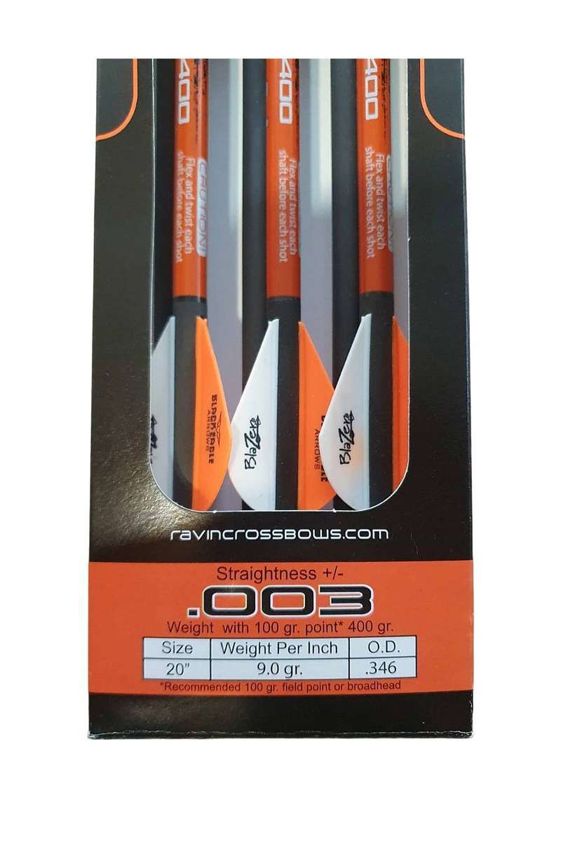 Ravin 400 gr Match Grade Carbon Crossbow Arrows  6 Pack