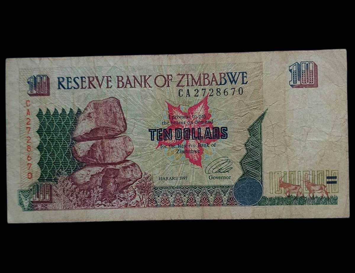 Zimbabwe 10 Dollars (1997)  CA Prefix