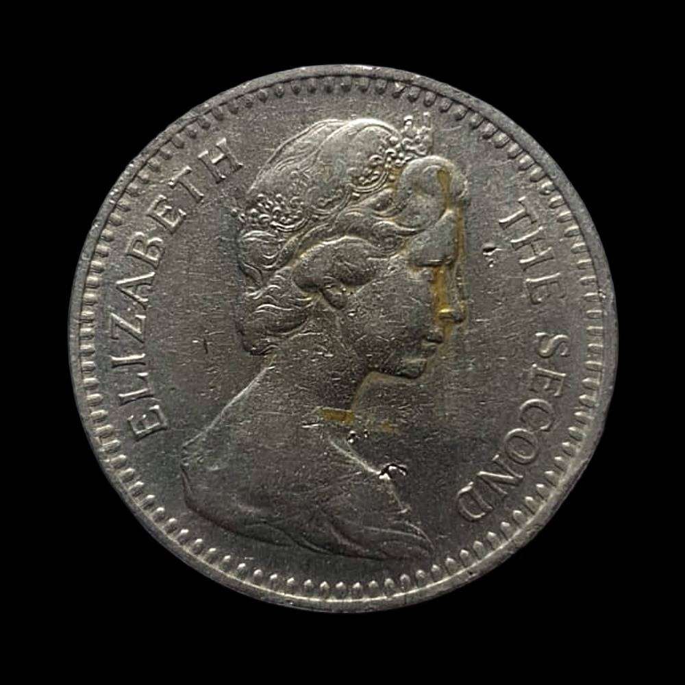 1964 Rhodesia 20 Cents  Queen Elizabeth II  Rhodesian Bird | Collectible Coin