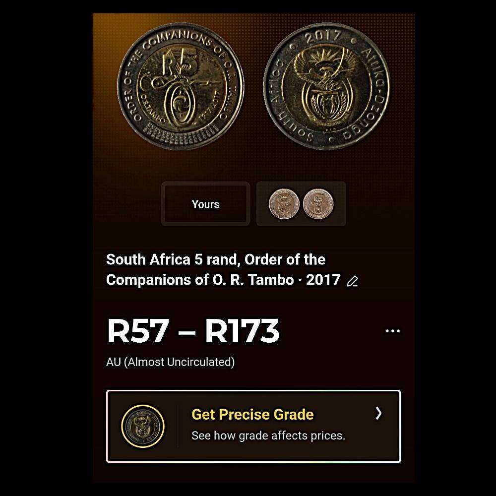 6-Coin Commemorative R5 Collection  Uncirculated  SA Mint Heritage Series