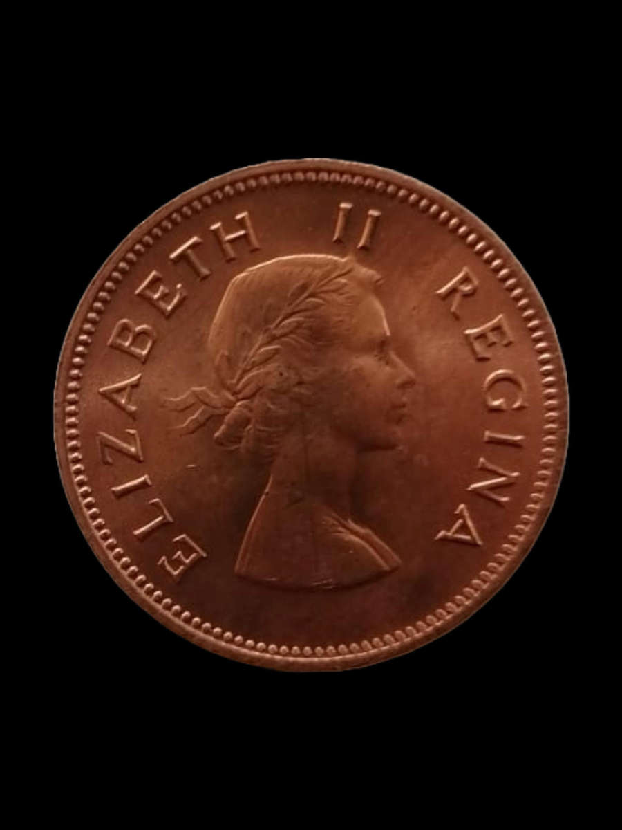 1960 South Africa ½d Coin  Queen Elizabeth II  Brilliant UNC Condition