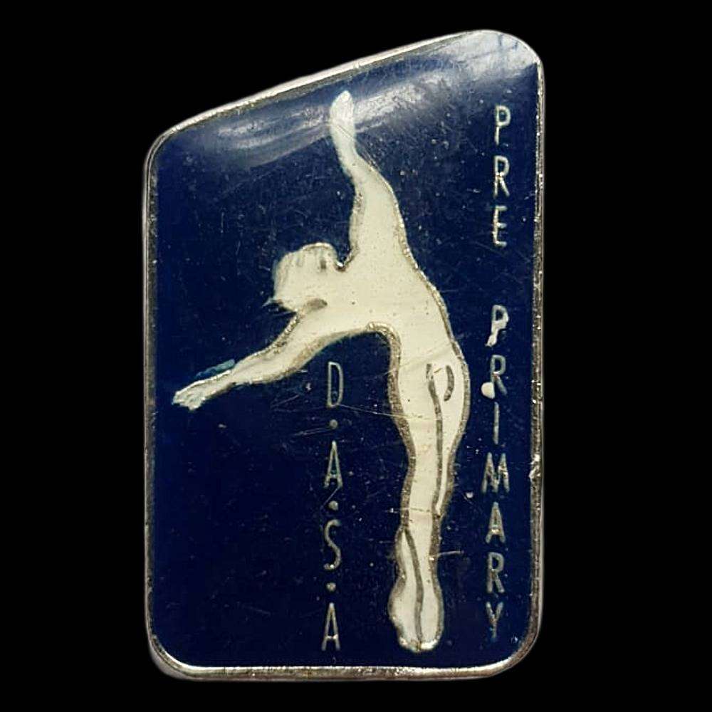 Vintage D.A.S.A. Pre-Primary Dance Badge  Early South African Dance Association