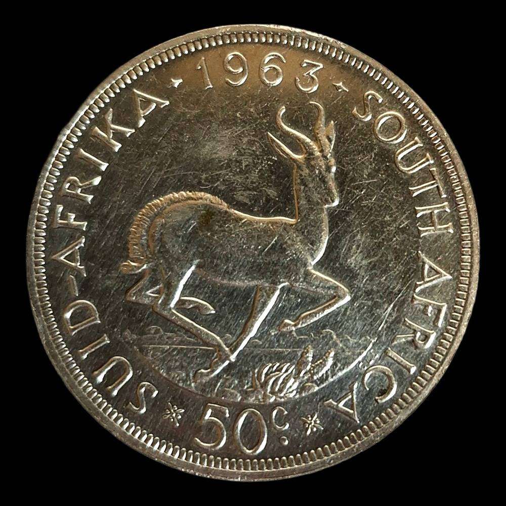1963 South Africa Silver 50c