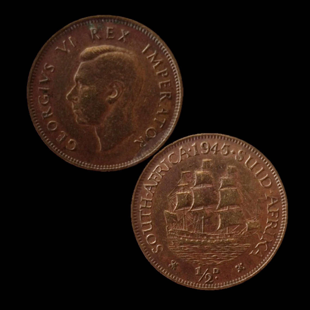 South Africa 1945 Half Penny  King George VI