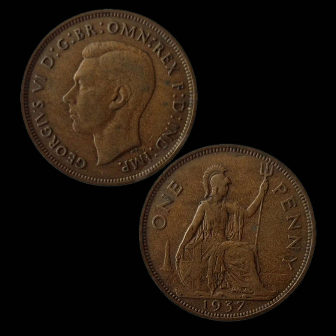United Kingdom 1937 One Penny  King George VI