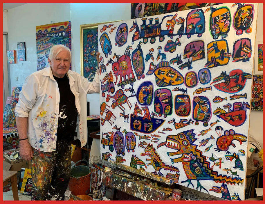 On Auction!!! Elwin Buchel Acrylic Painting