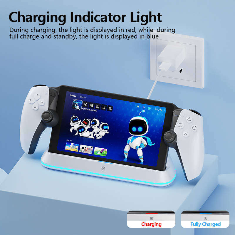 PS Portal Charging Dock | 7 RGB Modes, Fast 3.5H Charge & Secure Fit