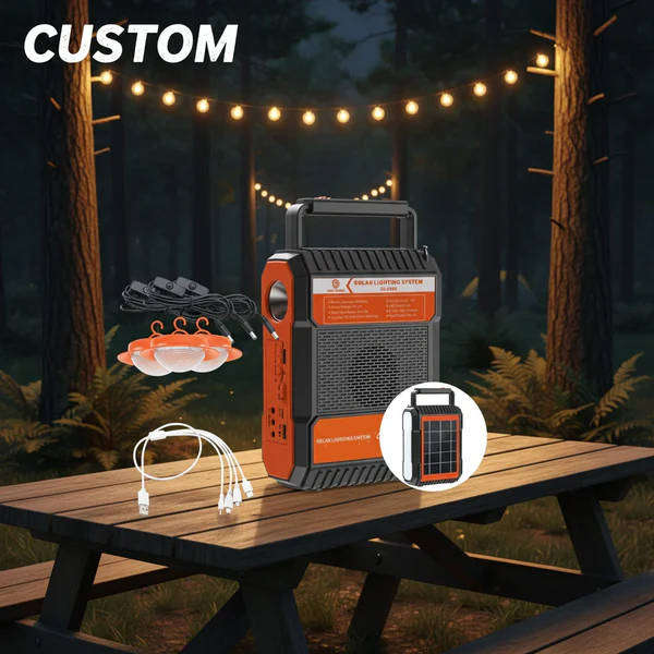 4500mAh Solar Lighting System | 3 LED Bulbs | Bluetooth Speaker | USB Power Bank | Load Shedding SA