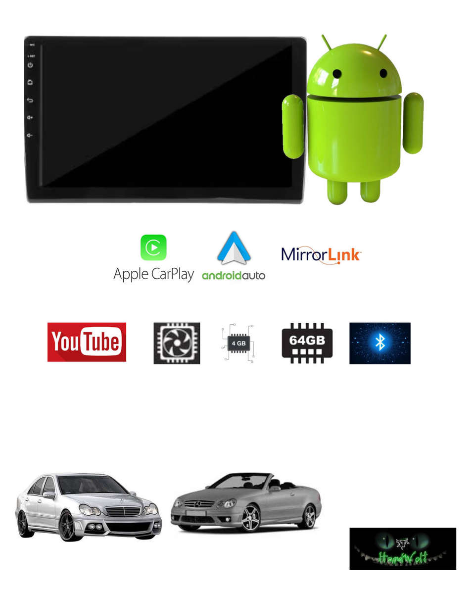 Mercedes Benz Premium 9" 4GB 64GB QLED Android Head Unit, DSP