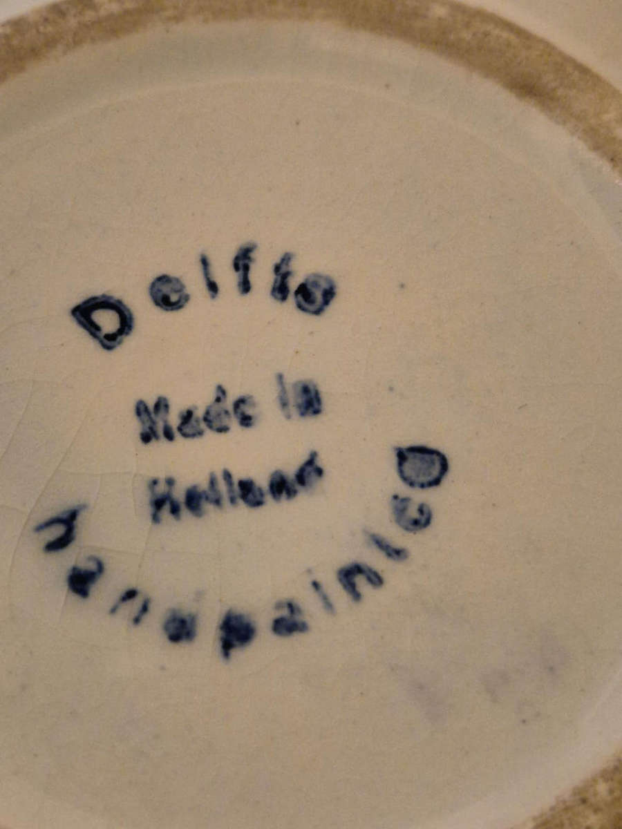 Vintage Delft Blue Tea Strainer