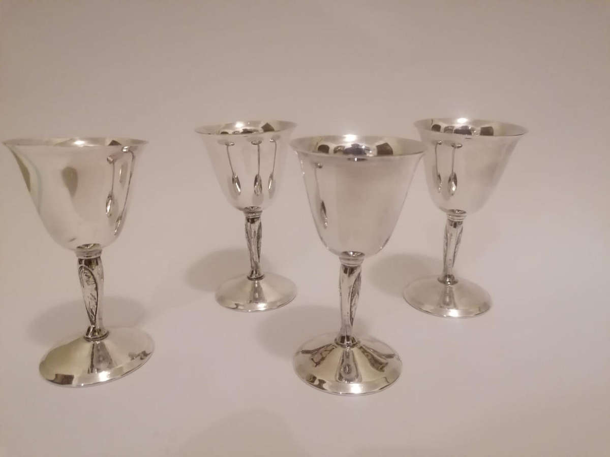 Silver Goblets / Wine Glasses