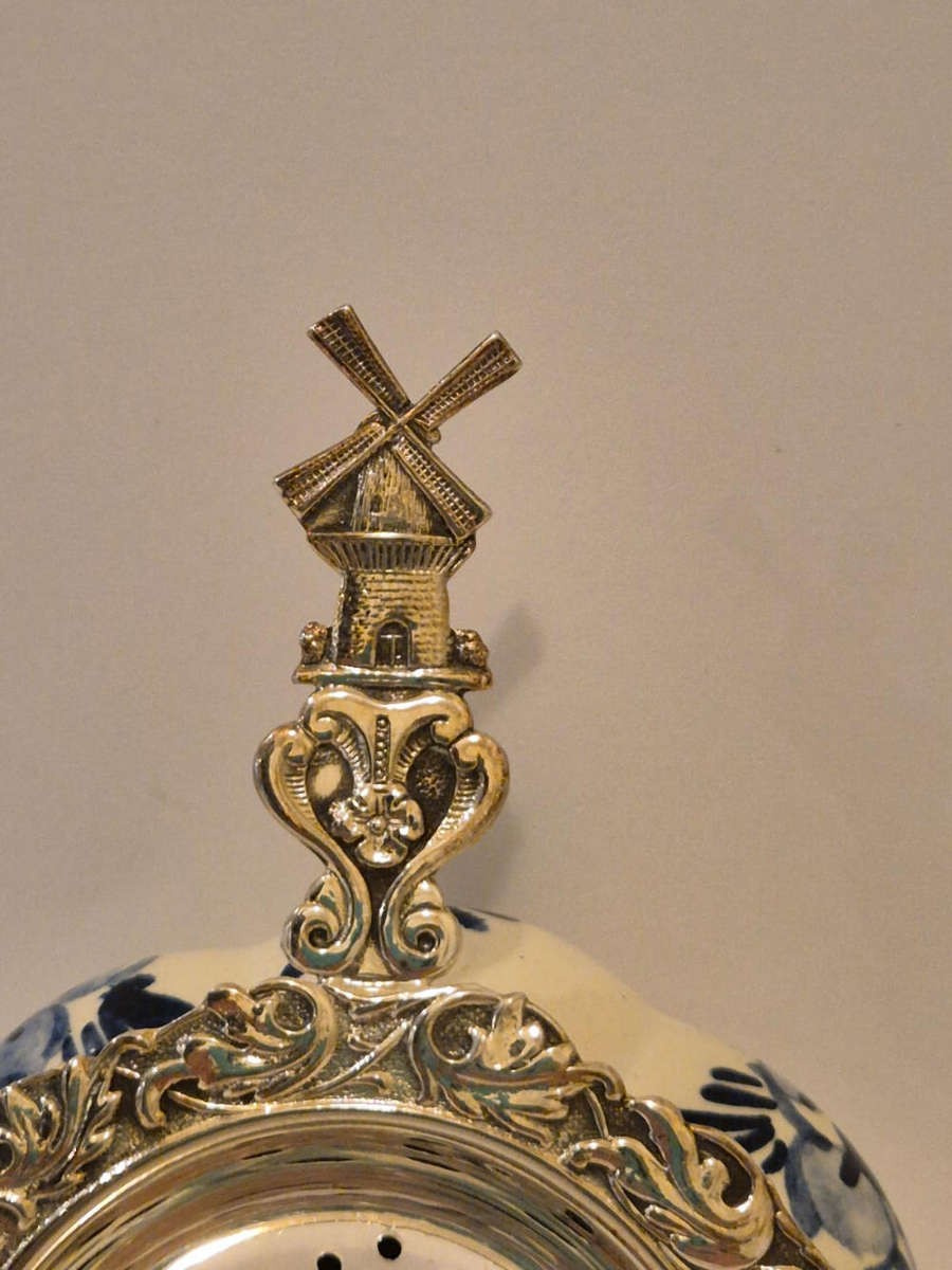 Vintage Delft Blue Tea Strainer