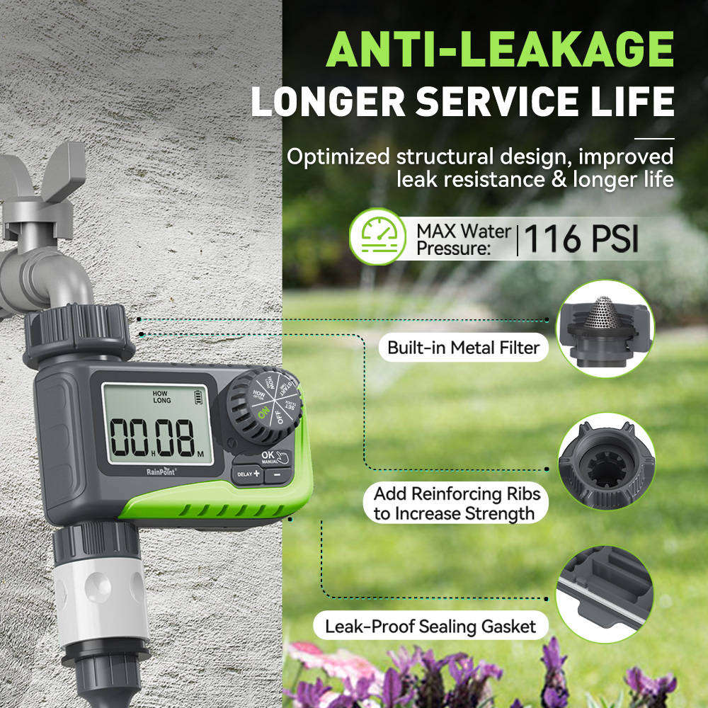RainPoint Wireless Digital 1-Zone Irrigation Timer