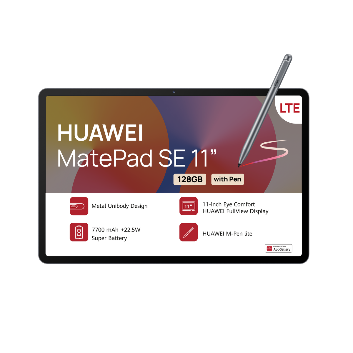 Huawei Matepad SE 11" 4G+Wifi 128GB with M-Pen Lite - Nebula Grey