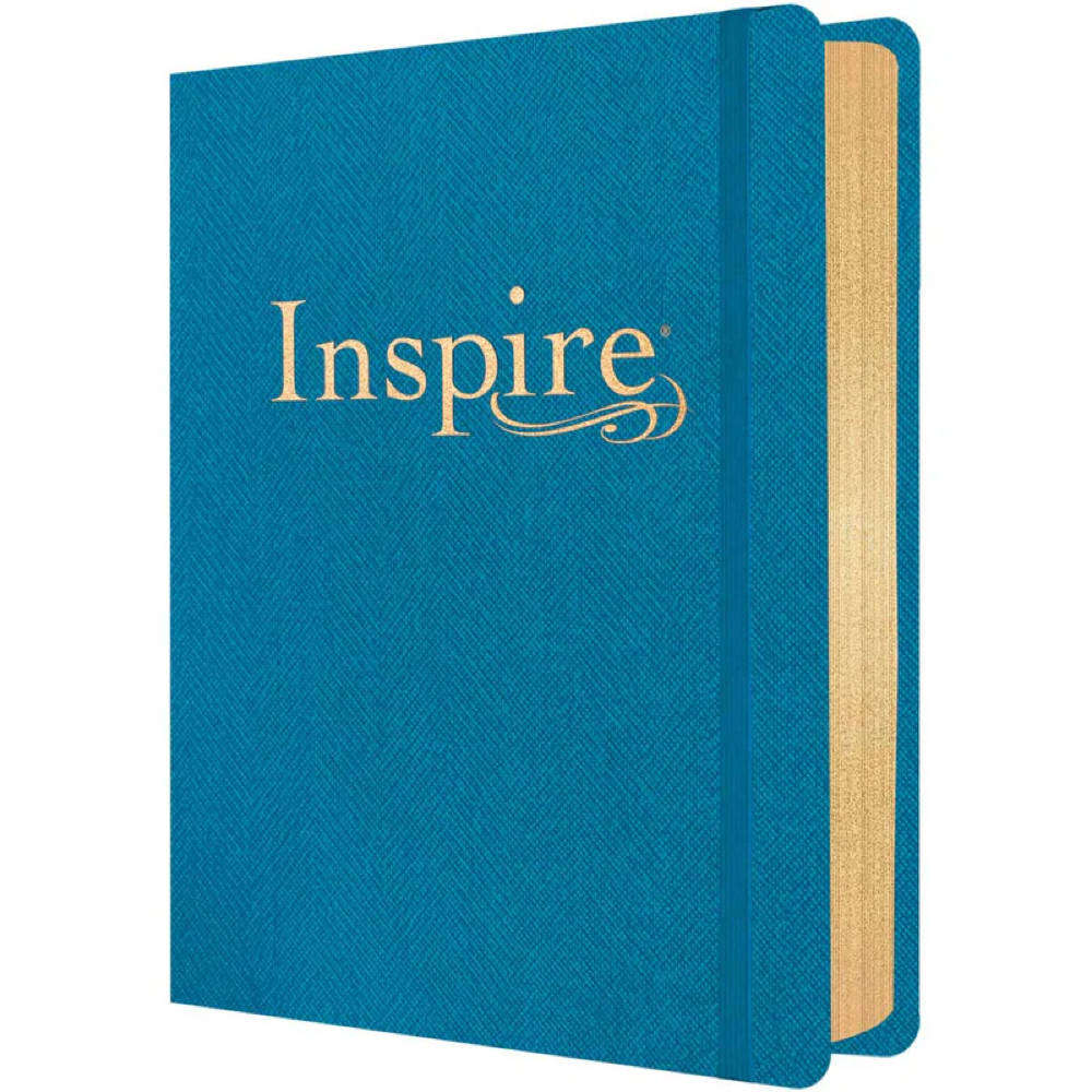NLT Inspire Bible Blue  Brand New