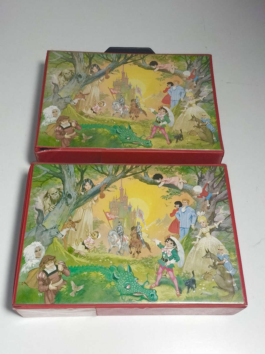 Vintage Collection of Children's Cassette tapes and Magazines in case