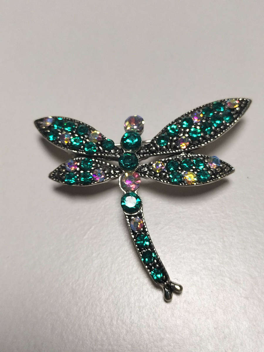 Beautiful Dragonfly Brooch Turquoise