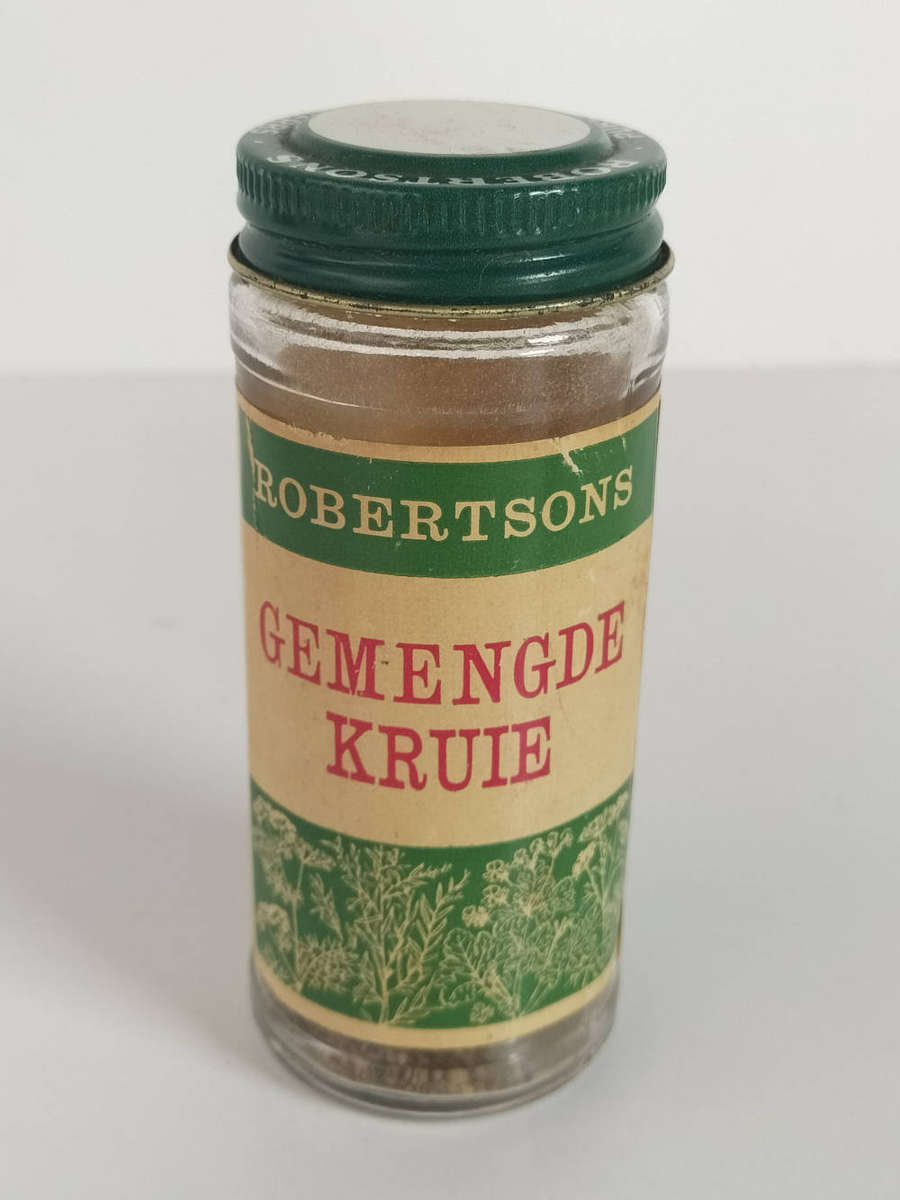 Vintage Robertson's Mixed Herbs spice bottle
