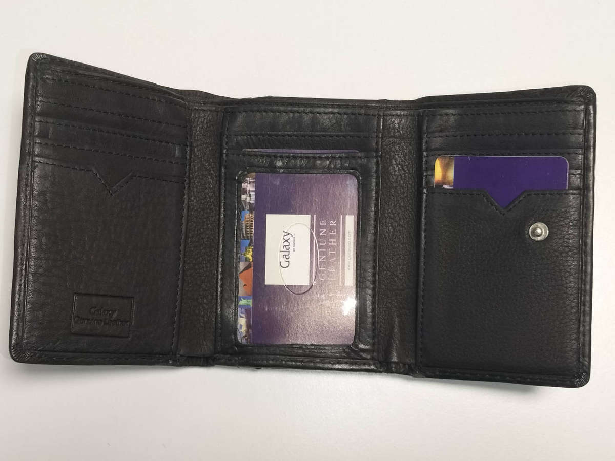Leather Galaxy purse/wallet black