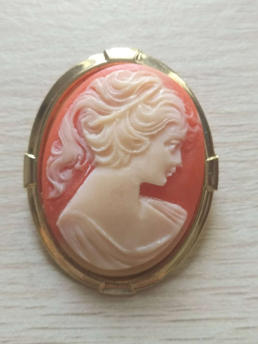 Cameo Brooch Costume Jewellery