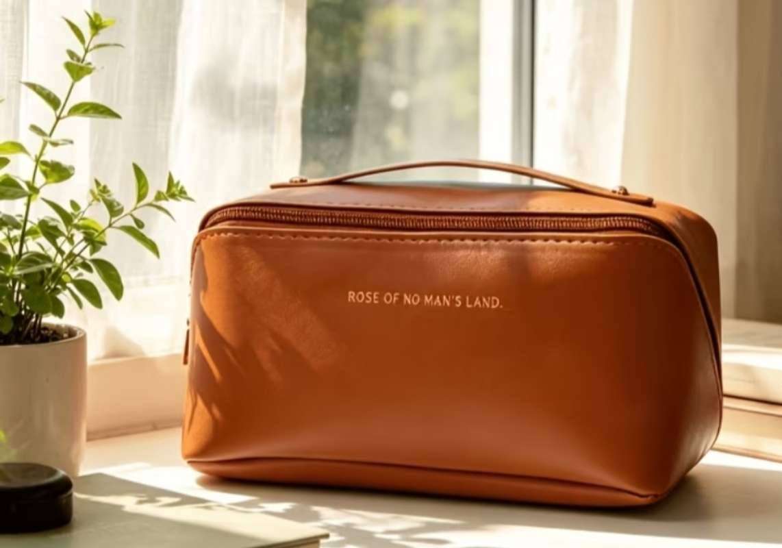 Cosmetic Travel Bag Tan