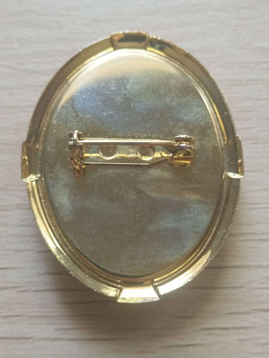 Cameo Brooch Costume Jewellery