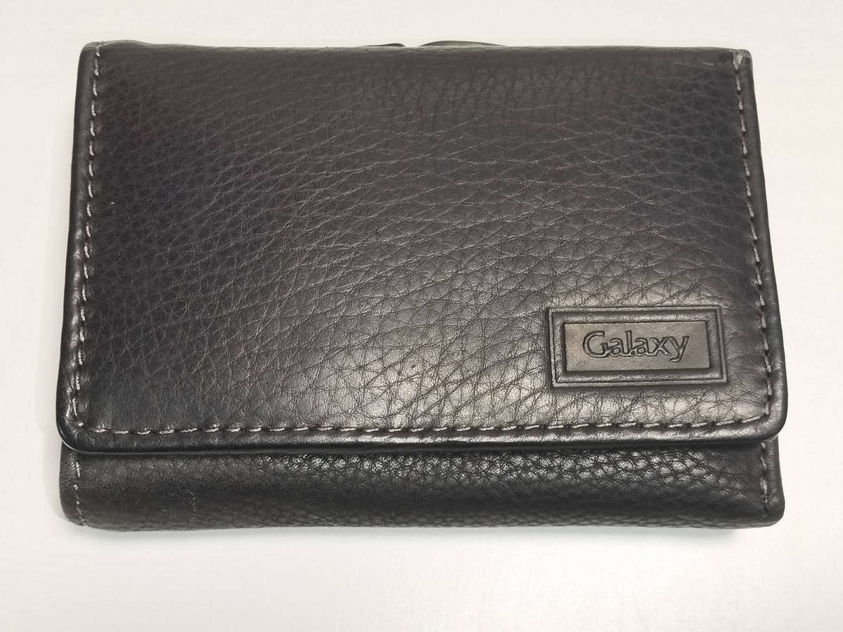 Leather Galaxy purse/wallet black