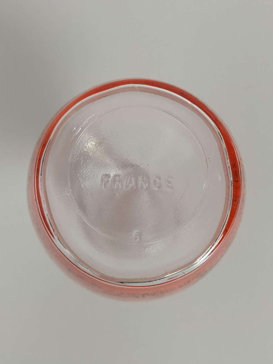 Vintage Luminarc France Decanter Red Asian Inspired