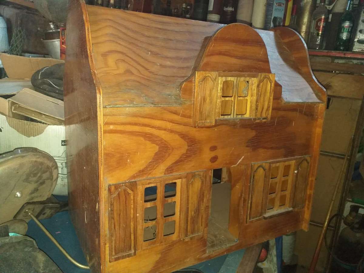 Large wooden doll house