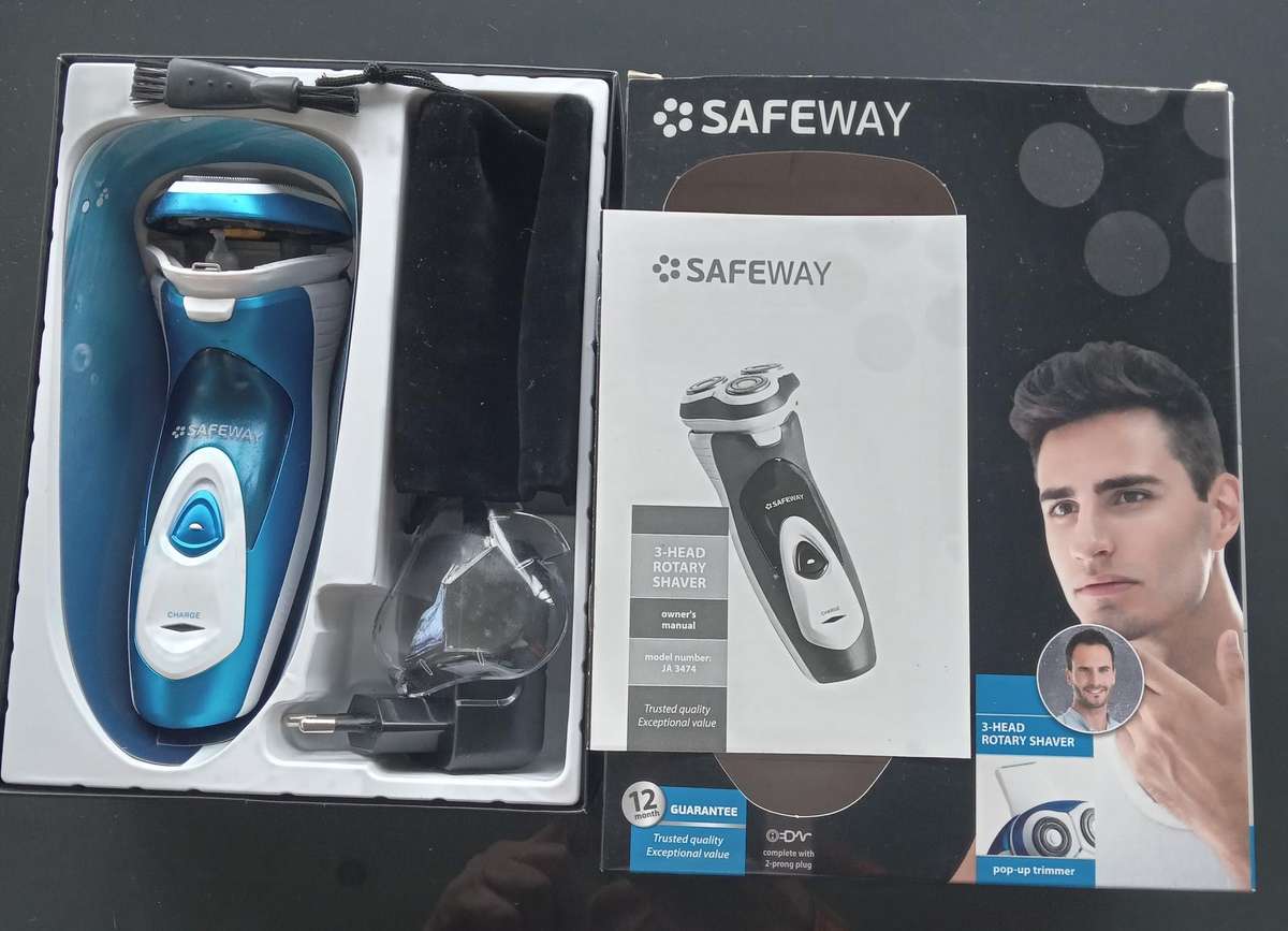 SAFEWAY 3-HEAD ROTARY SHAVER PARTS OR REPAIR
