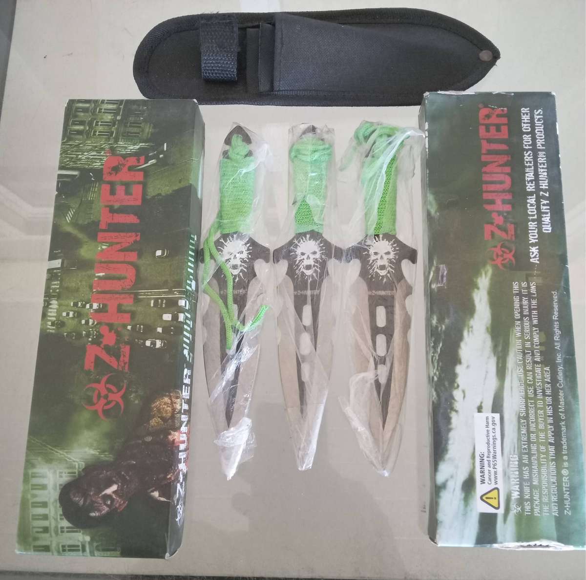 Z-HUNTER THROWING KNIVES- SET OF THREE KNIVES