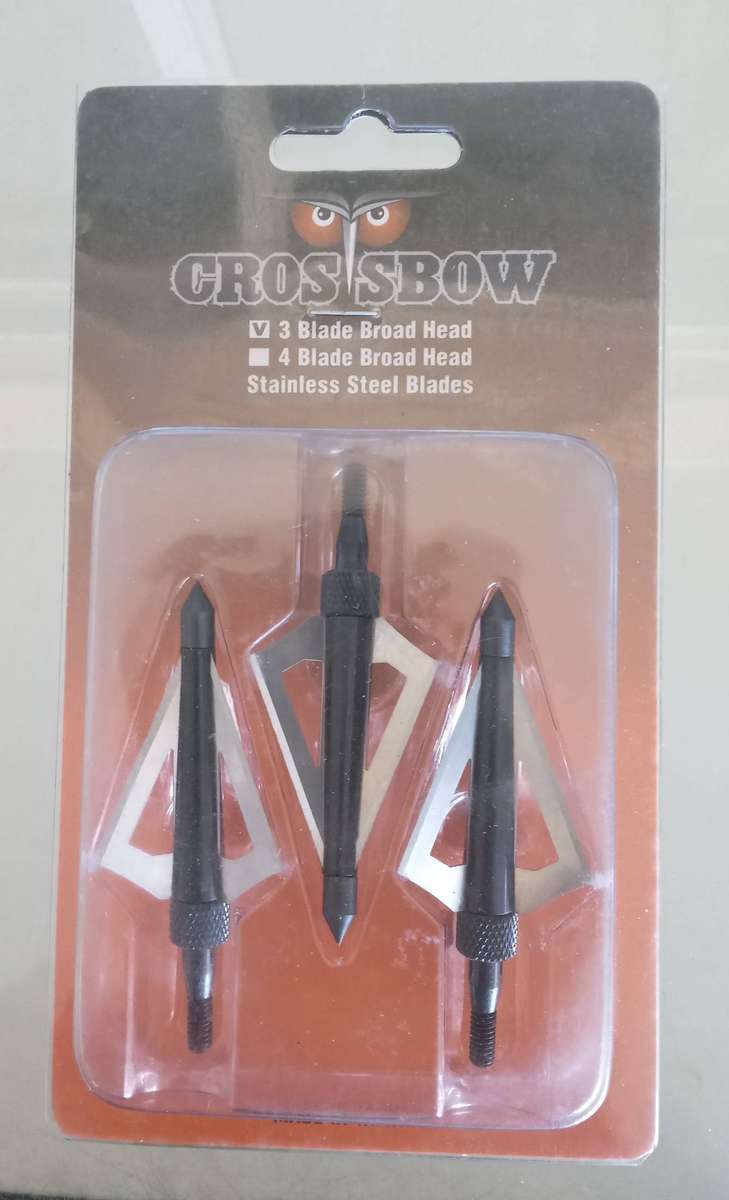 Man Kung 3 Blade Broad Head Stainless Steel Arrow Point