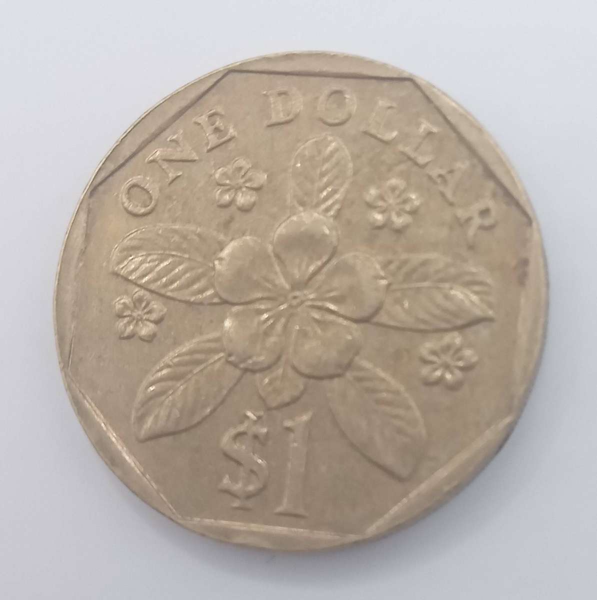 1997 SINGAPORE ONE DOLLAR COIN