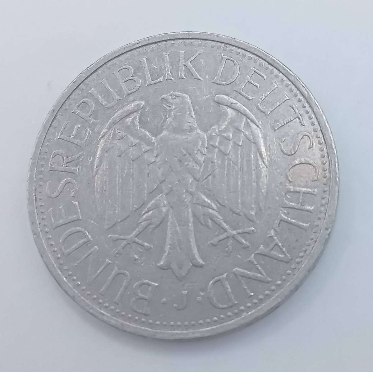 1982 BUNDES REPUBLIK DEUTCHLAND 1 DEUTSCHE MARK COIN