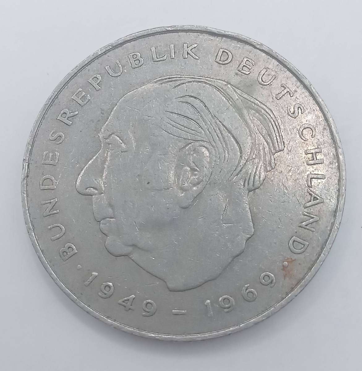 1982 BUNDES REPUBLIK DEUTCHLAND 2 DEUTSCHE MARK COIN