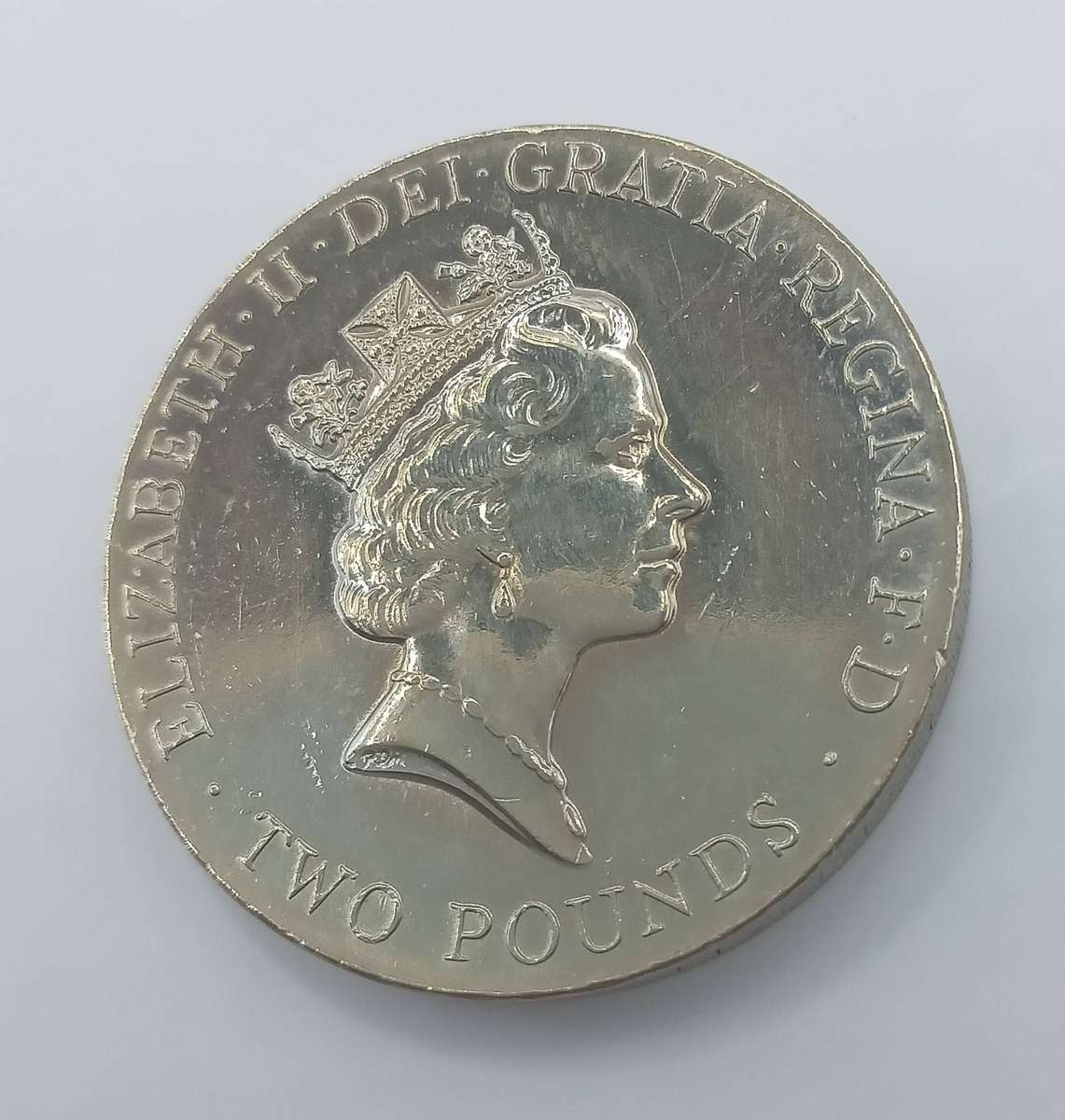 1996 GREAT BRITIAN - ELIZABETH II - SOCCER - TWO POUNDS COIN