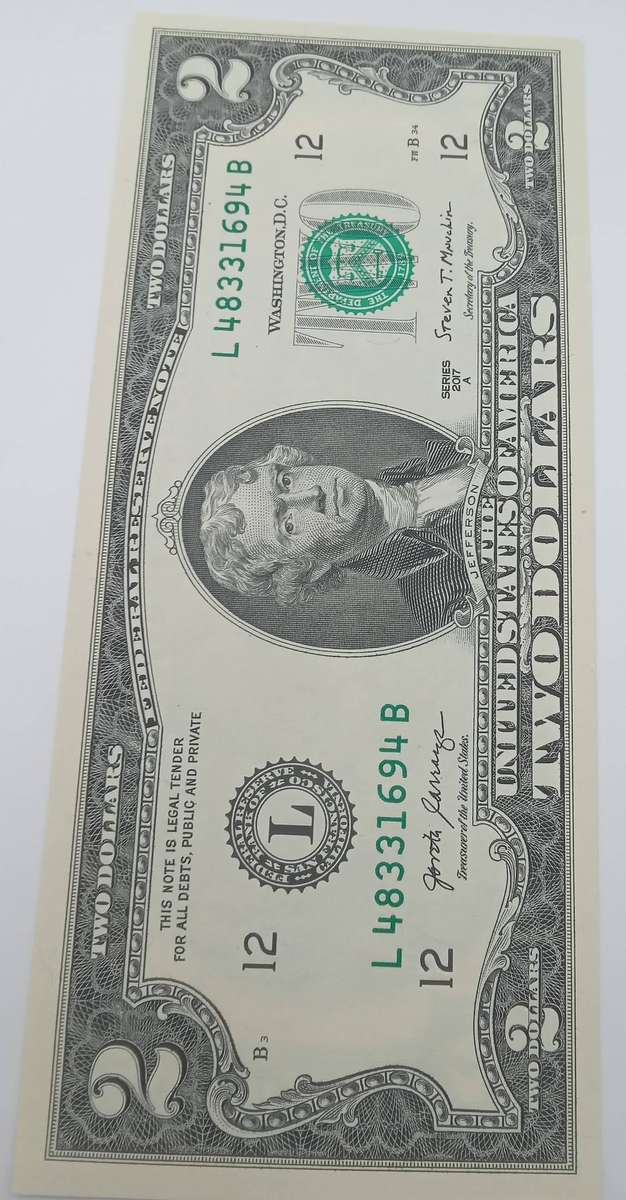2017 USA TWO DOLLAR NOTE - UNC