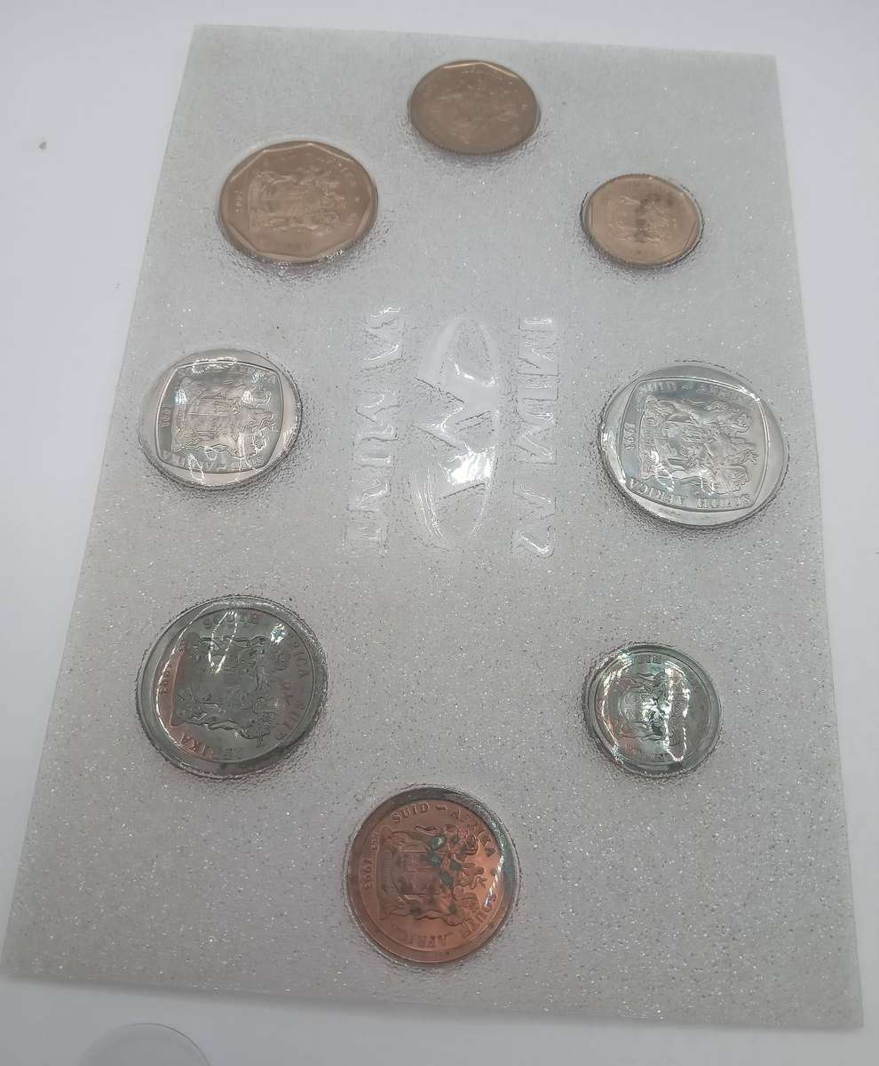 1993 RSA PROOF COIN SET 0F 8 COINS - SA MINT