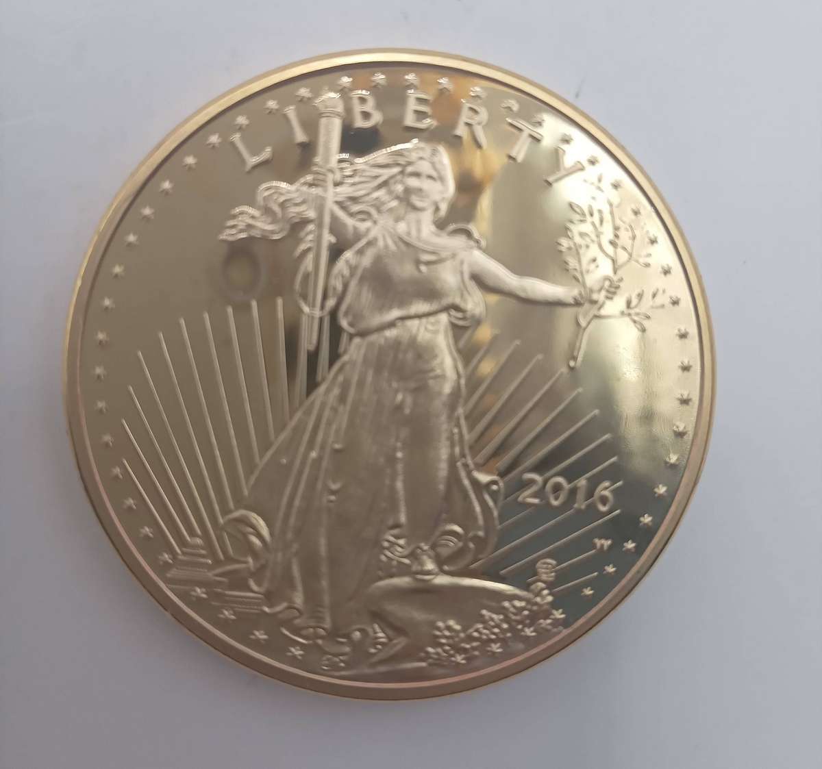 USA Liberty (and 2 eagles on reverse side) Gold Clad Collection Commemorative coin