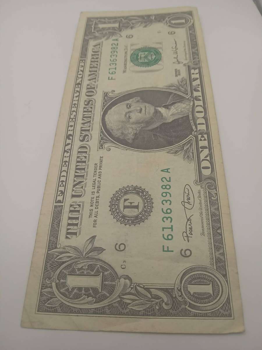 2003 USA ONE DOLLAR BANK NOTE SERIAL NR F61363982A