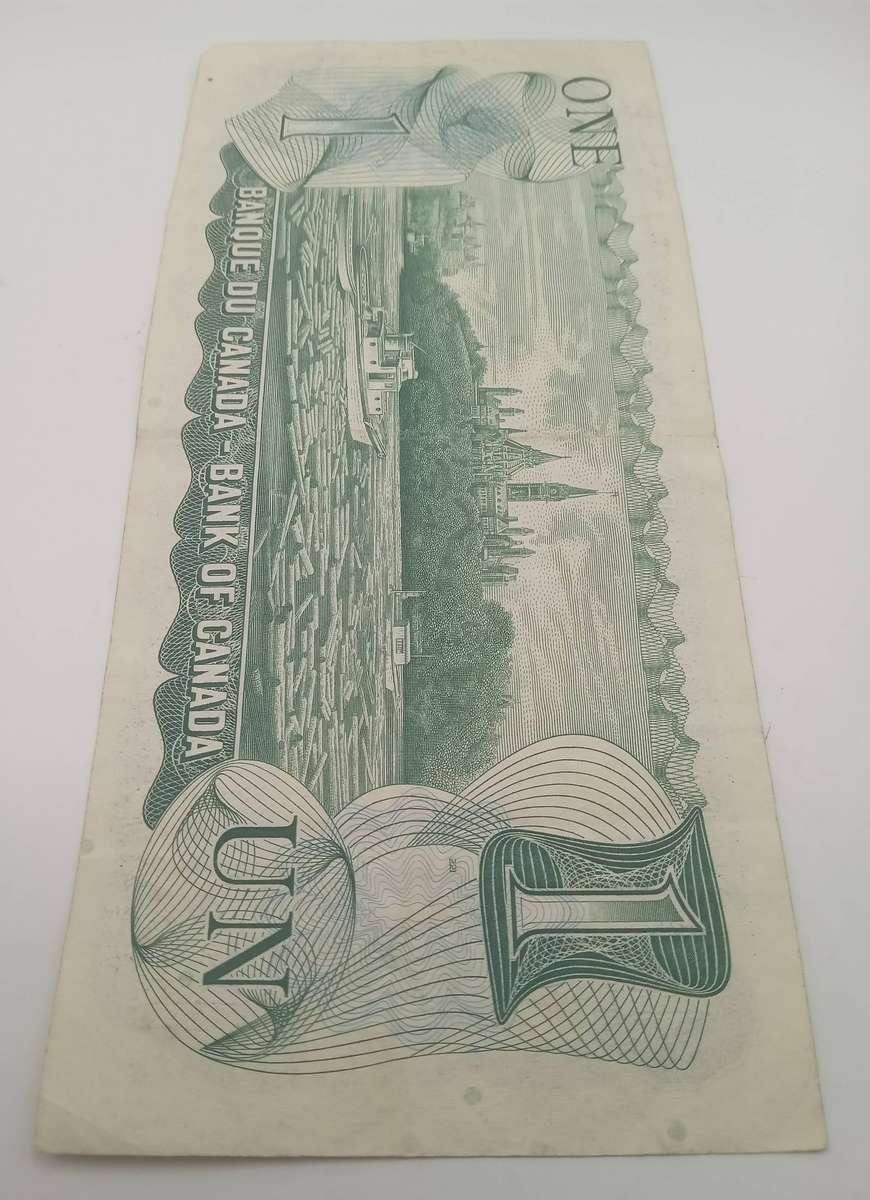 ONE CANADA ONE DOLLAR NOTE - 1973 OTTAWA